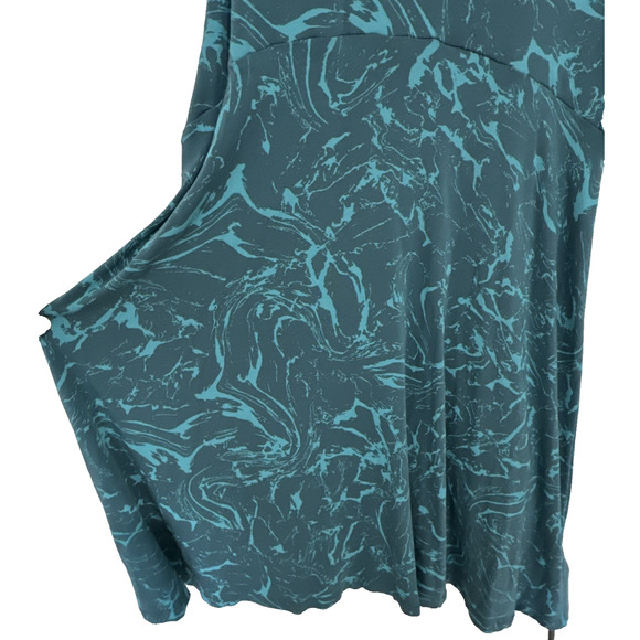 Athleta Santorini Thera High Neck Blue Modal Sleeveless Dress Women’s Size M - Picture 7 of 10